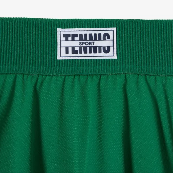 Activewear Women Lacoste Women039s Pleated Back UltraDry Tennis Skirt Green Nhi