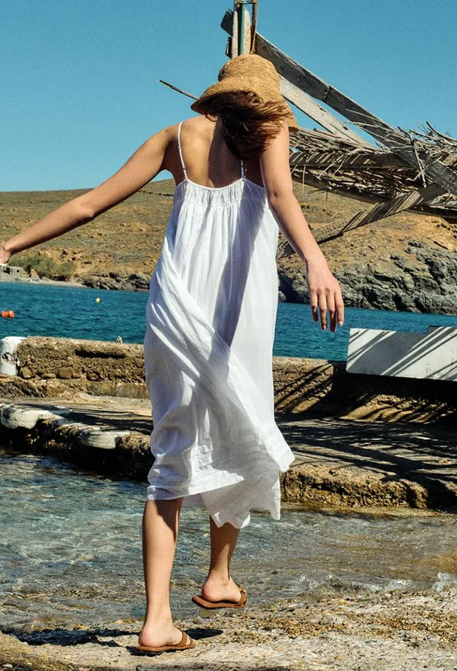 Agostina Dress White Women Ciao Lucia Long Dresses