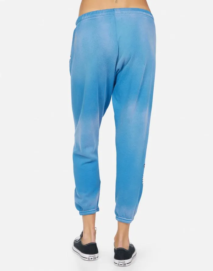Alana Elements Heart Faded Riptide Women Lauren Moshi Crop Sweatpants