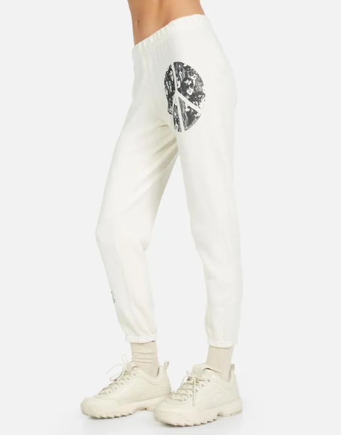 Alana Peace Hippie Ivory Women Lauren Moshi Crop Sweatpants
