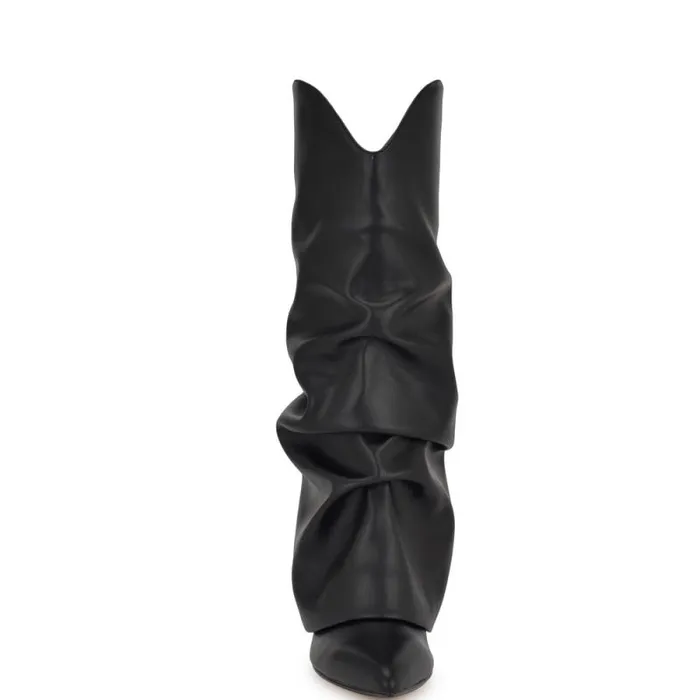 Amazin Slouch Western Boots Black Women Nine West Boots and Booties Amazin Slouch Western Boots Black Women Nine West Boots and Booties