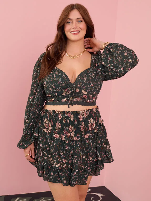 Andersyn Floral Crop Top Hunter Women Altar039d State Tops