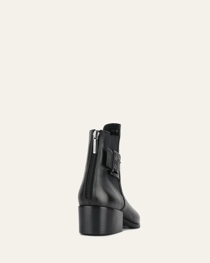 ANKLE BOOTS River flat ankle boots black leather 8211 jomercer Women ANKLE BOOTS River flat ankle boots black leather 8211 jomercer Women