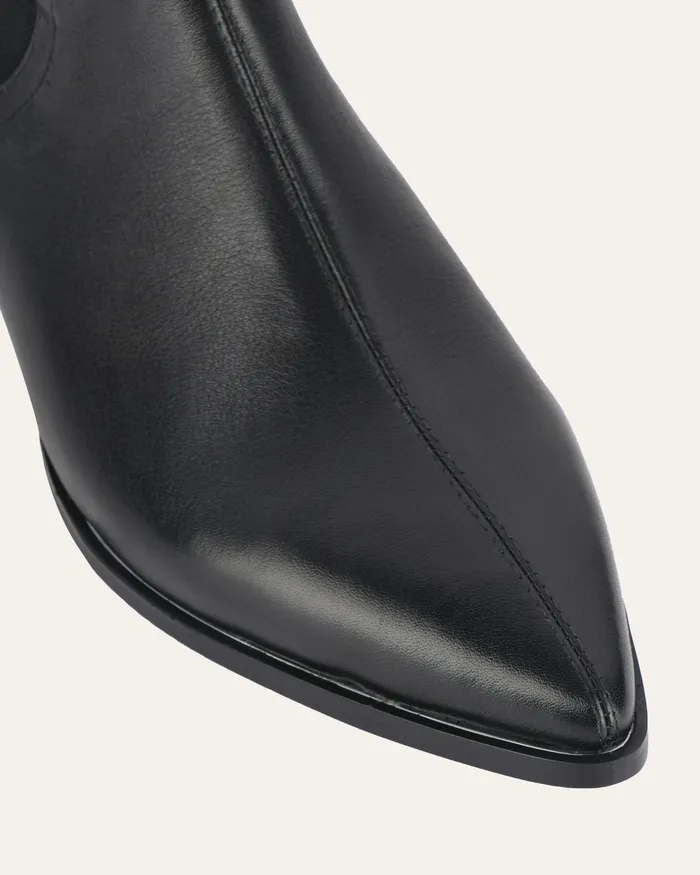 ANKLE BOOTS River flat ankle boots black leather 8211 jomercer Women ANKLE BOOTS River flat ankle boots black leather 8211 jomercer Women