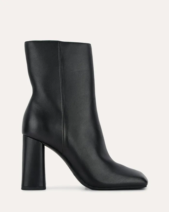 ANKLE BOOTS Women Parson high ankle boots black leather jomercer