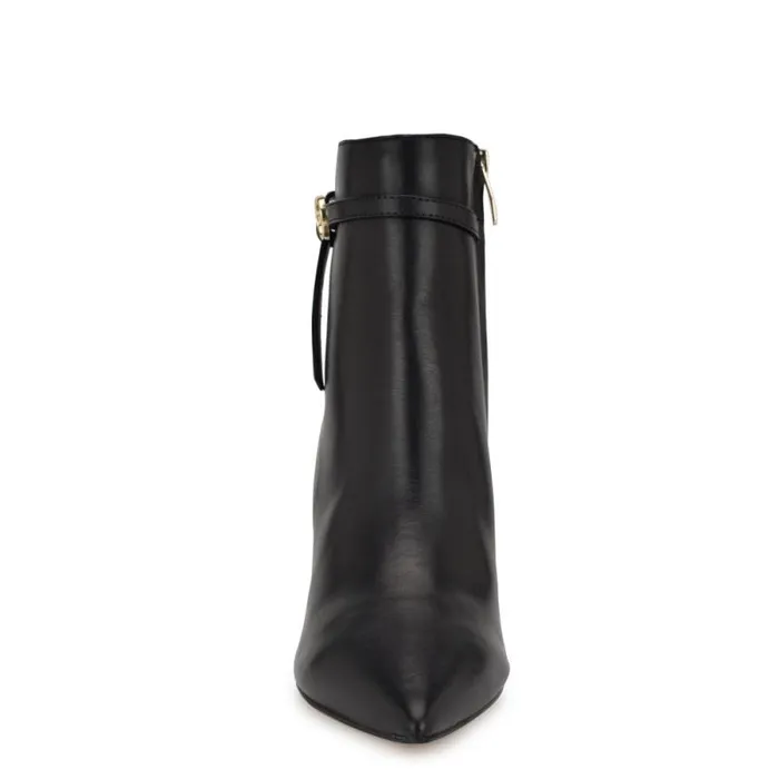Ansell Dress Ankle Booties Black Leather Women Nine West Boots and Booties Ansell Dress Ankle Booties Black Leather Women Nine West Boots and Booties