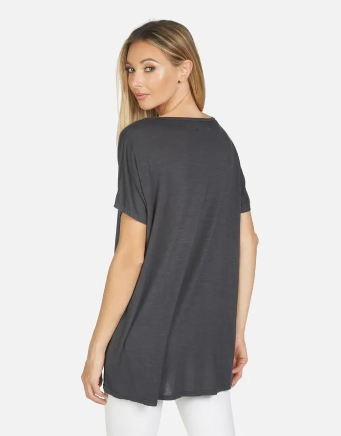 April Tiger Tongue Onyx Women Lauren Moshi Short Sleeve