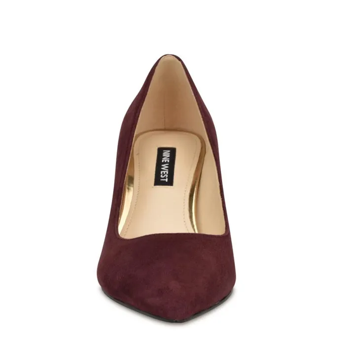 Arlene Pointy Toe Pumps Dark Red Suede Women Nine West Heels Arlene Pointy Toe Pumps Dark Red Suede Women Nine West Heels