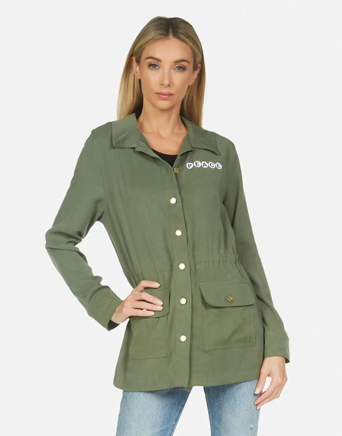Ashanti Bracelet Lip Military Women Lauren Moshi Jackets