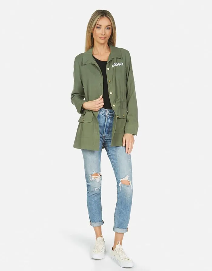 Ashanti Bracelet Lip Military Women Lauren Moshi Jackets