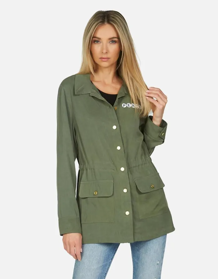 Ashanti Bracelet Lip Military Women Lauren Moshi Jackets
