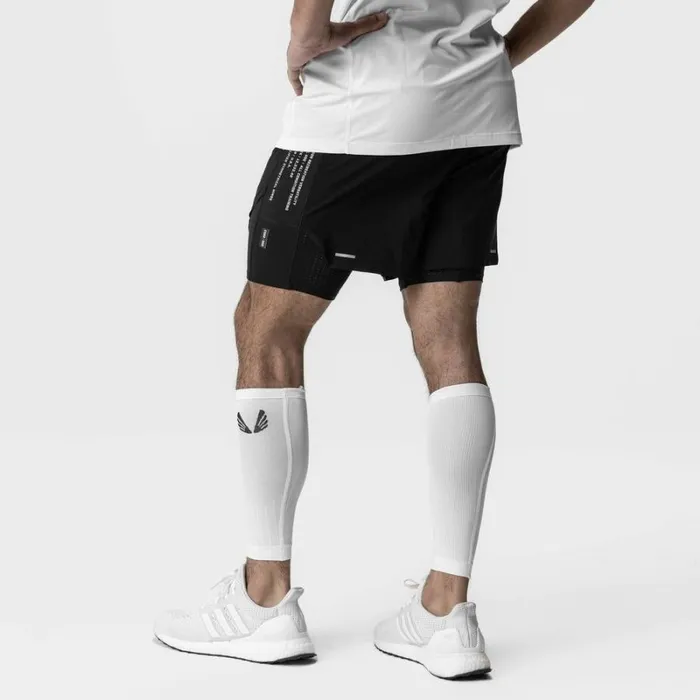 ASRV Gloves and Sleeves Men BodyMapped Calf Sleeve White