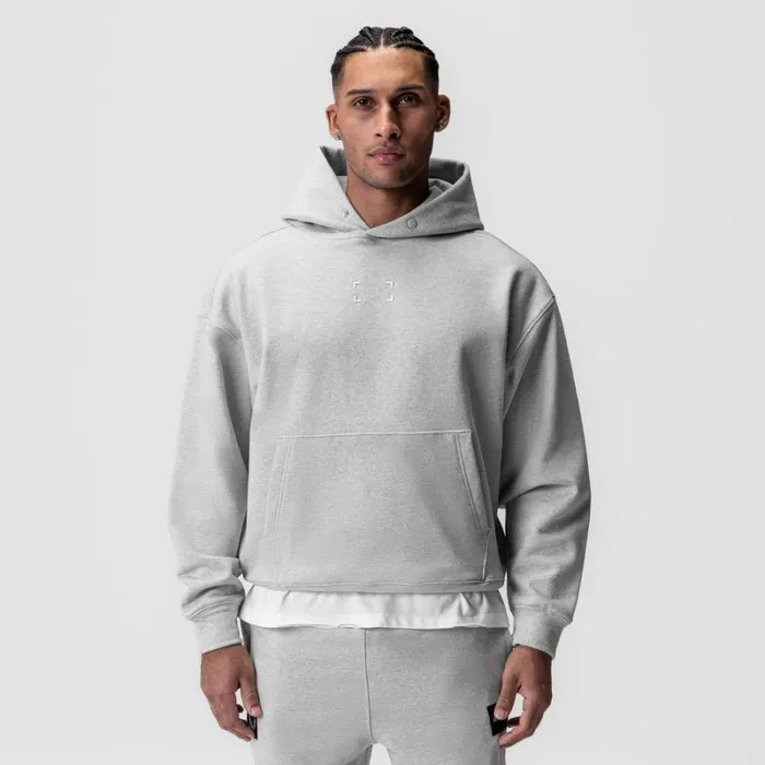 ASRV Hoodies and Sweatshirts Men TechTerry Hoodie Heather Grey 034space Bracket034 ASRV Hoodies and Sweatshirts Men TechTerry Hoodie Heather Grey 034space Bracket034