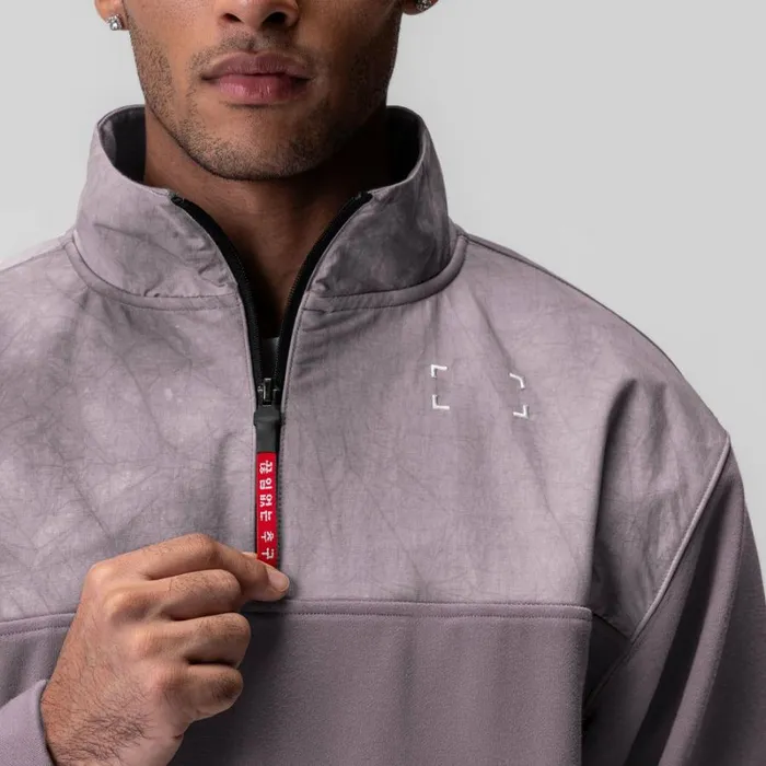 ASRV Hoodies and Sweatshirts Men TechTerry Paneled Quarter Zip Moonscape 034wave Dye034 ASRV Hoodies and Sweatshirts Men TechTerry Paneled Quarter Zip Moonscape 034wave Dye034