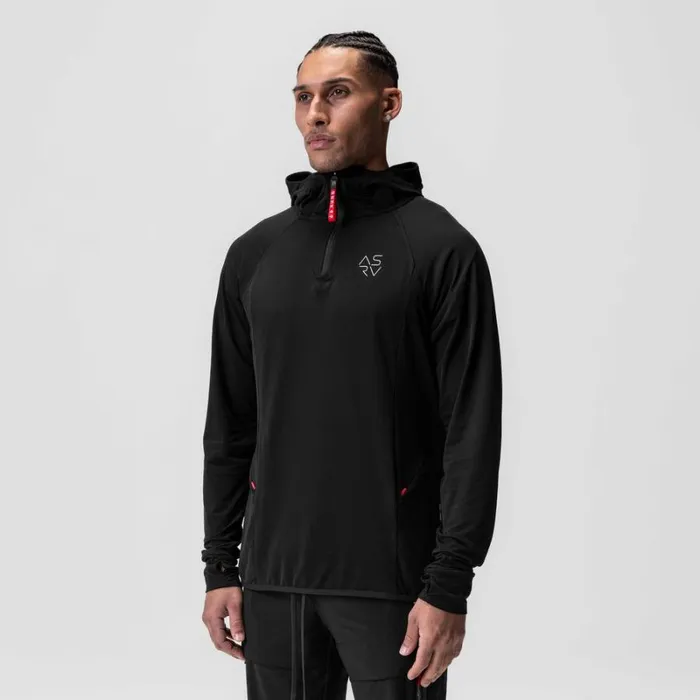 ASRV Hoodies and Sweatshirts Men Thermal Training Hoodie Black 034cyber034