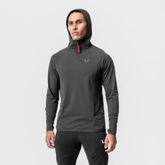 ASRV Hoodies and Sweatshirts Men Thermal Training Hoodie Space Grey