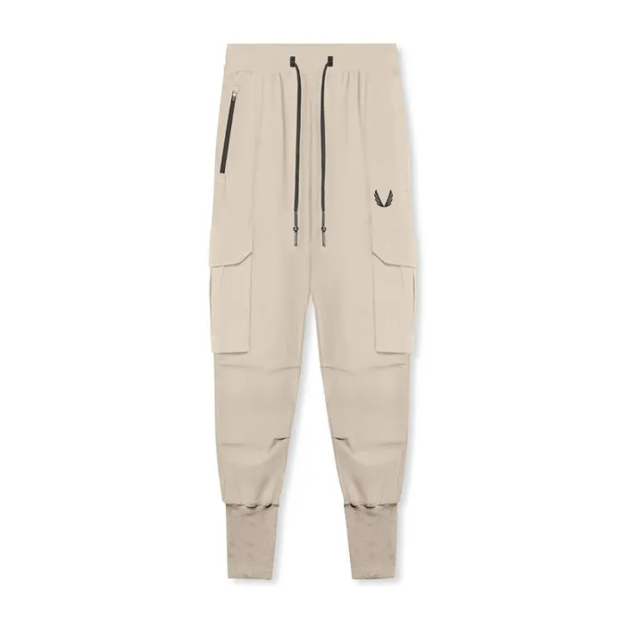 ASRV Joggers and Pants Men TetraLite Cargo High Rib Jogger Beige
