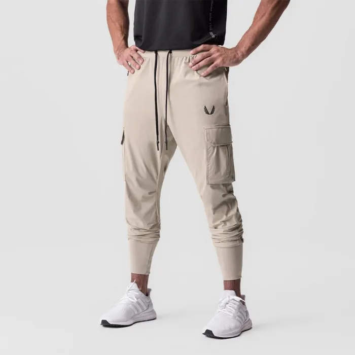 ASRV Joggers and Pants Men TetraLite Cargo High Rib Jogger Beige
