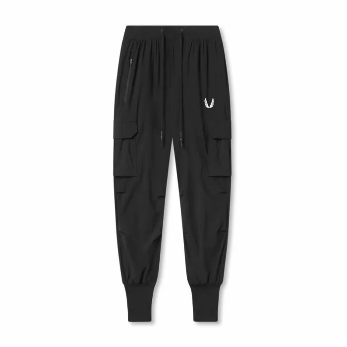 ASRV Joggers and Pants Men TetraLite Cargo High Rib Jogger Black 034white Wings034