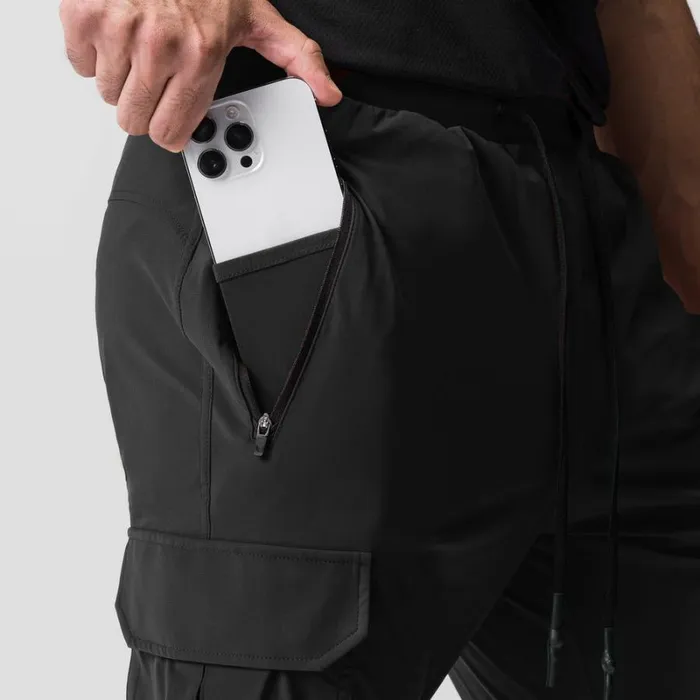 ASRV Joggers and Pants Men TetraLite Cargo High Rib Jogger Black 034white Wings034 ASRV Joggers and Pants Men TetraLite Cargo High Rib Jogger Black 034white Wings034
