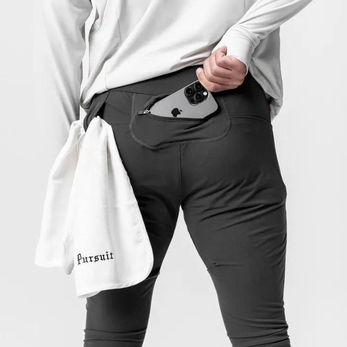 ASRV Joggers and Pants Men Thermal Hybrid Jogger Space Grey
