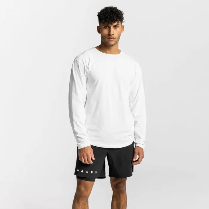 ASRV Long Sleeves Men CottonPlus Vented Long Sleeve White