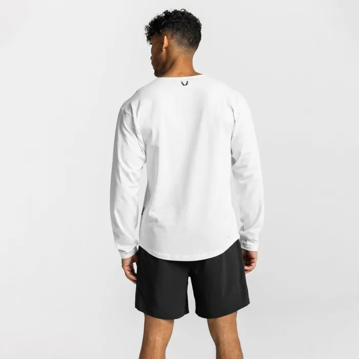 ASRV Long Sleeves Men CottonPlus Vented Long Sleeve White