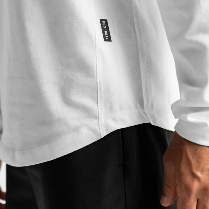 ASRV Long Sleeves Men CottonPlus Vented Long Sleeve White