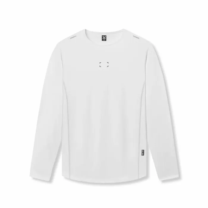 ASRV Long Sleeves Men NanoMesh Training Long Sleeve White 034space Bracket034