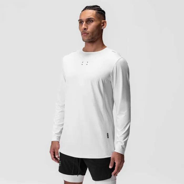ASRV Long Sleeves Men NanoMesh Training Long Sleeve White 034space Bracket034 ASRV Long Sleeves Men NanoMesh Training Long Sleeve White 034space Bracket034