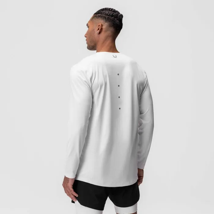 ASRV Long Sleeves Men NanoMesh Training Long Sleeve White 034space Bracket034 ASRV Long Sleeves Men NanoMesh Training Long Sleeve White 034space Bracket034