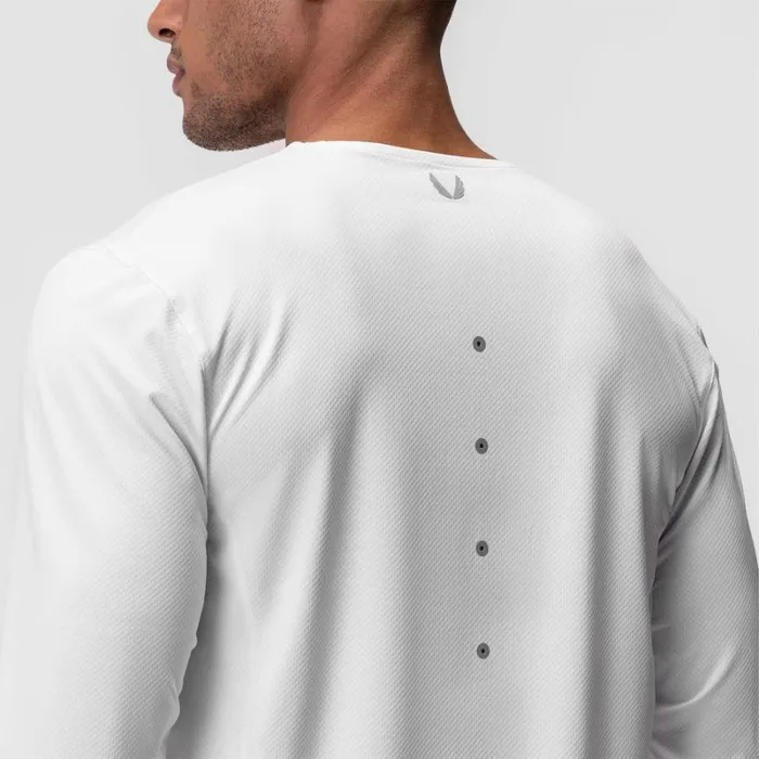 ASRV Long Sleeves Men NanoMesh Training Long Sleeve White 034space Bracket034 ASRV Long Sleeves Men NanoMesh Training Long Sleeve White 034space Bracket034