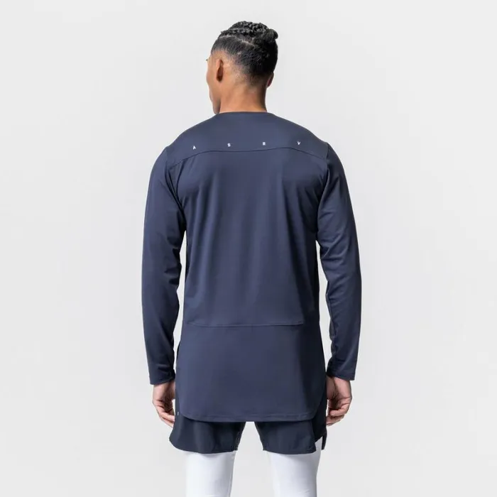 ASRV Long Sleeves Men SilverLite 20 Extended Long Sleeve Navy
