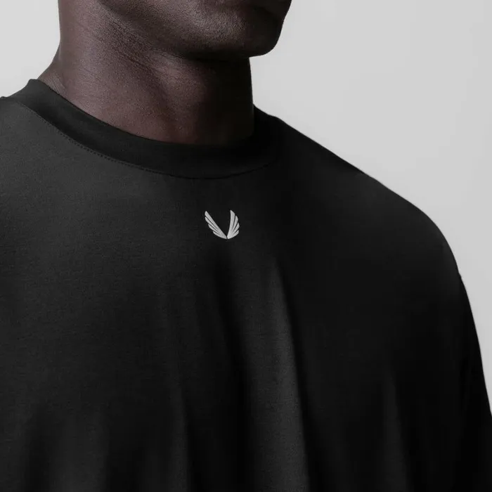 ASRV Short Sleeves Men 3DLite 20 Lycra 34Sleeve Oversized Tee Black 034otwr Block034 ASRV Short Sleeves Men 3DLite 20 Lycra 34Sleeve Oversized Tee Black 034otwr Block034