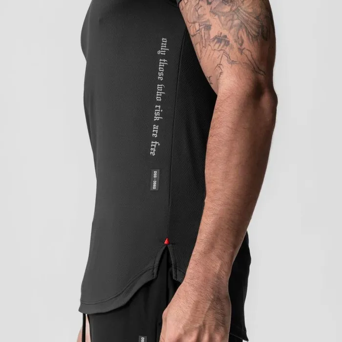 ASRV Short Sleeves Men AeroSilver Established Tee Black 034otwr034