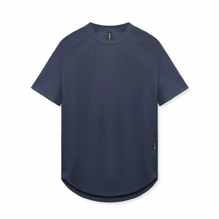 ASRV Short Sleeves Men AeroSilver Established Tee Navy