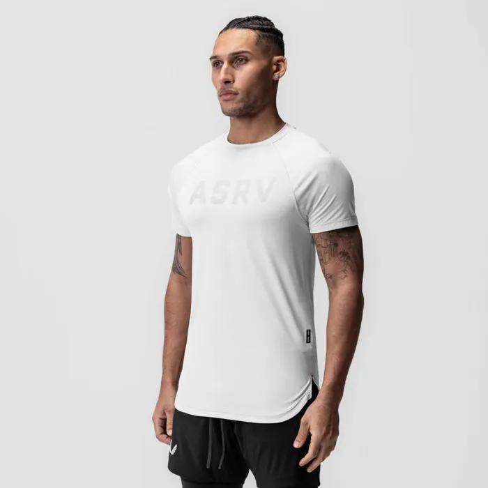 ASRV Short Sleeves Men AeroSilver Established Tee White 034asrv034