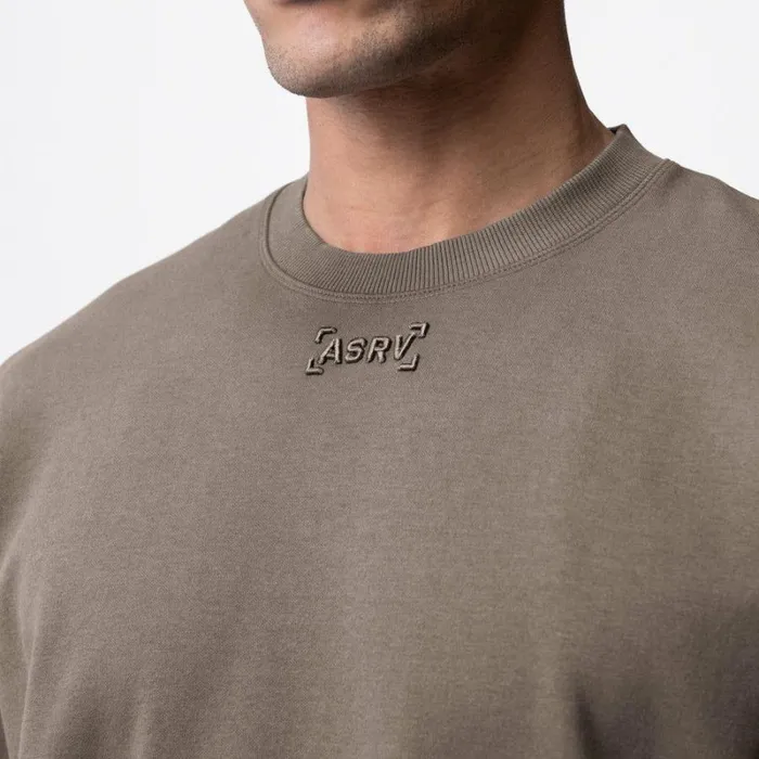 ASRV Short Sleeves Men CottonPlus Heavyweight Oversized Cinch Tee Deep Taupe ASRV Short Sleeves Men CottonPlus Heavyweight Oversized Cinch Tee Deep Taupe