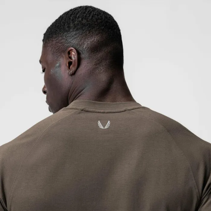 ASRV Short Sleeves Men Supima Established Tee Deep Taupe