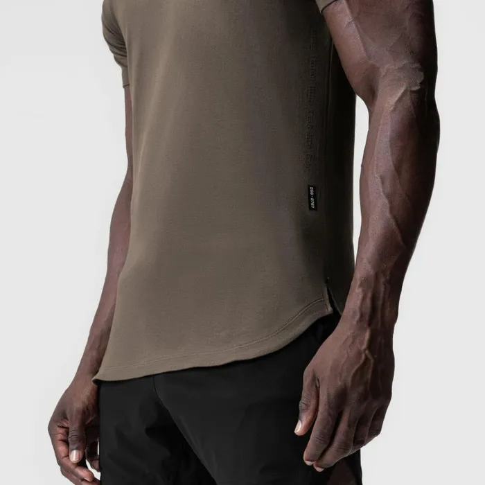 ASRV Short Sleeves Men Supima Established Tee Deep Taupe