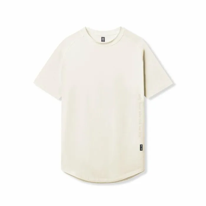ASRV Short Sleeves Men Supima Established Tee Ivory Cream