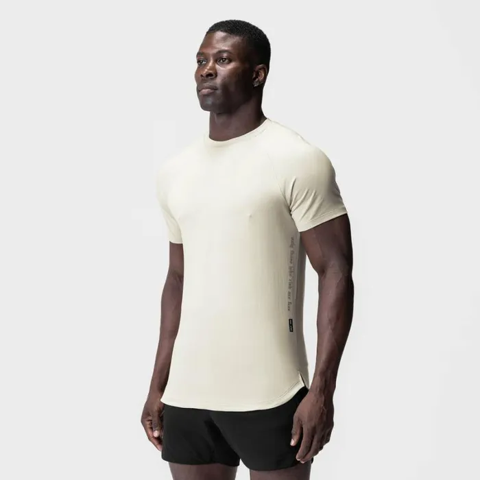 ASRV Short Sleeves Men Supima Established Tee Ivory Cream