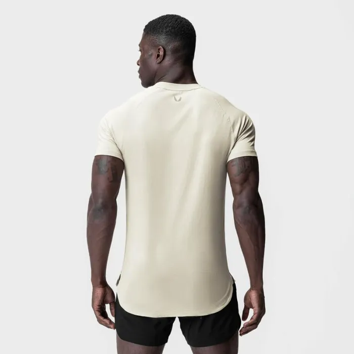 ASRV Short Sleeves Men Supima Established Tee Ivory Cream