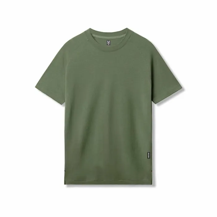 ASRV Short Sleeves Men Supima Fitted Tee Olive