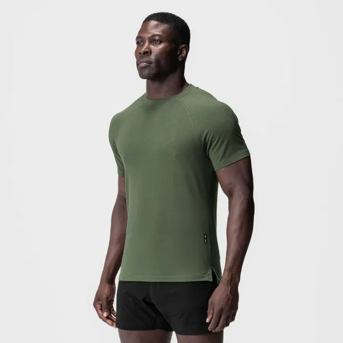 ASRV Short Sleeves Men Supima Fitted Tee Olive
