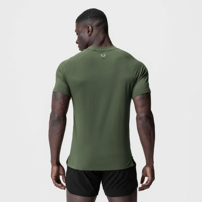 ASRV Short Sleeves Men Supima Fitted Tee Olive