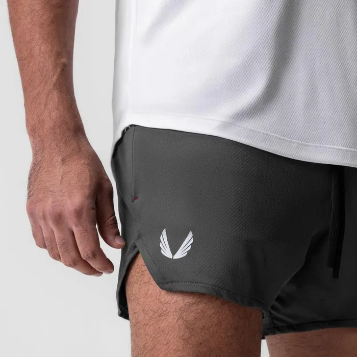 ASRV Shorts Men AeroSilver 5034 Linerless Short Space Grey