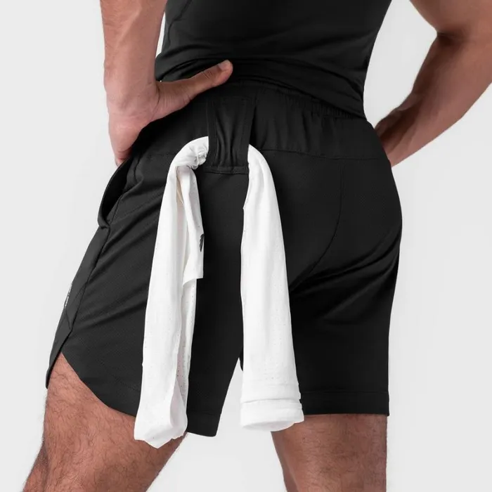 ASRV Shorts Men AeroSilver 7034 Linerless Short Black