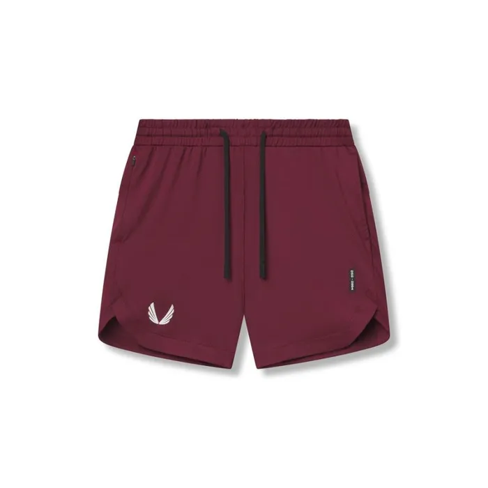 ASRV Shorts Men AeroSilver 7034 Linerless Short Crimson Red