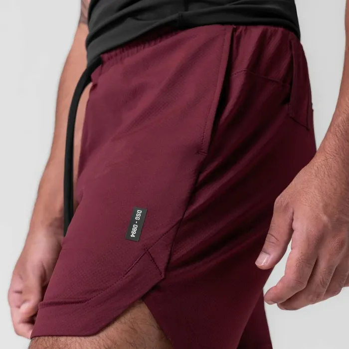 ASRV Shorts Men AeroSilver 7034 Linerless Short Crimson Red